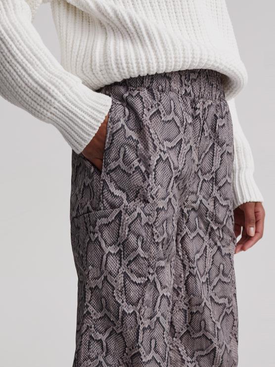 BD04L376 zilveren pythonslang Hamilton broek vrouwen Varley kleding BD04L376 zilveren pythonslang Hamilton broek vrouwen Varley kleding